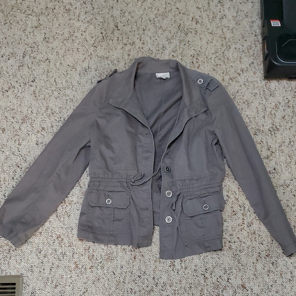 Casual Gray Women's Utility Jacket